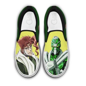 Noriaki Kakyoin Slip On Shoes Custom Anime JoJo's Bizarre Adventure Shoes