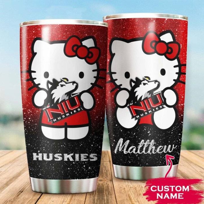 Northern Illinois Huskies Hello Kitty Custom Name Tumbler TB0911