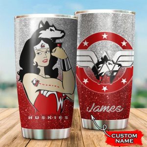 Northern Illinois Huskies Wonder Woman Custom Name Tumbler TB1202