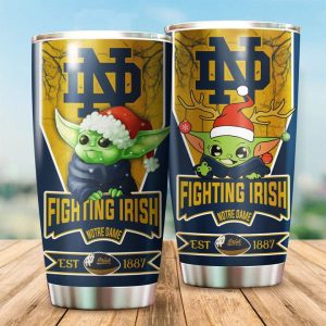Notre Dame Fighting Irish Tumbler Baby Yoda NCAA TB0827