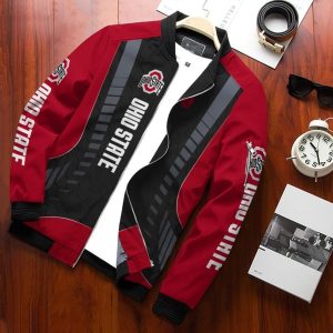 Ohio State Buckeyes Bomber Jacket 3D Personalized For Fans 084
