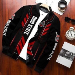 Ohio State Buckeyes Bomber Jacket 3D Personalized For Fans 120