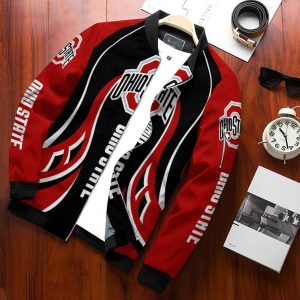 Ohio State Buckeyes Bomber Jacket 3D Personalized For Fans 596