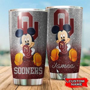 Oklahoma Sooners Mickey Custom Name Tumbler TB0122