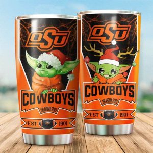 Oklahoma State Cowboys Tumbler Baby Yoda NCAA TB0628