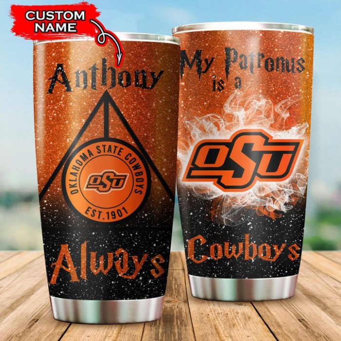 Oklahoma State Cowboys Tumbler Harry Potter NCAA Custom Name TB2712