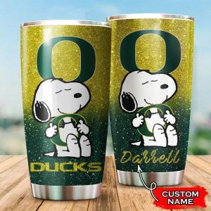 Oregon Ducks Snoopy Custom Name Tumbler TB1468