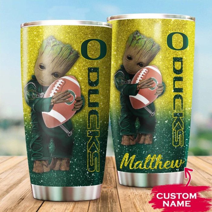 Oregon Ducks Tumbler Custom Groot NCAA TB1284