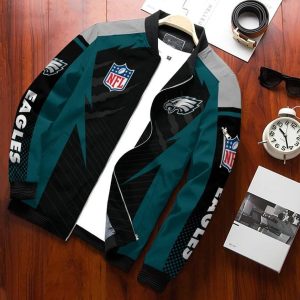 Philadelphia Eagles Bomber Jacket 3D Personalized For Fans 624