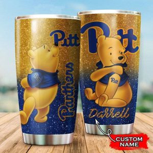 Pittsburgh Panthers Pooh Custom Name Tumbler TB0945