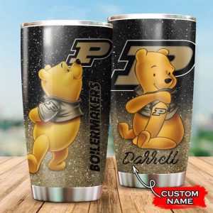 Purdue Boilermakers Pooh Custom Name Tumbler TB1048