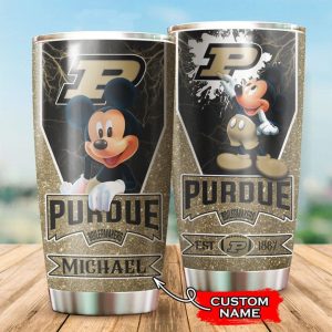 Purdue Boilermakers Tumbler Mickey Mouse NCAA Custom Name TB2273