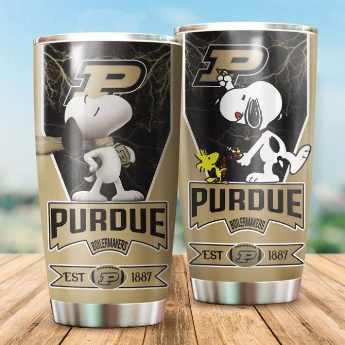 Purdue Boilermakers Tumbler Snoopy NCAA TB1059