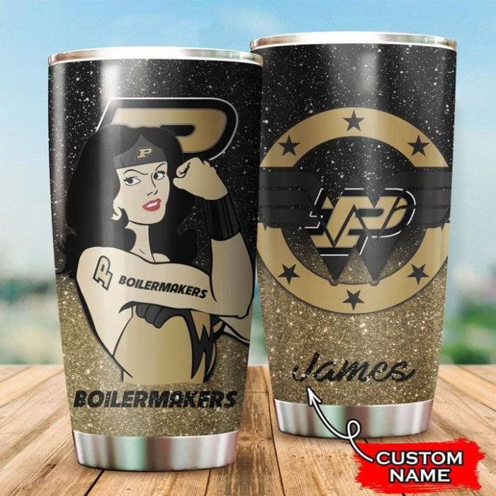 Purdue Boilermakers Wonder Woman Custom Name Tumbler TB1911