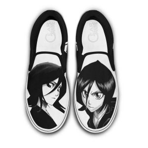 Rukia Kuchiki Slip On Shoes Custom Anime Bleach Shoes