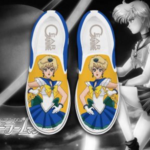 Sailor Uranus Slip On Shoes Anime Sailor Custom Sneakers For Fans