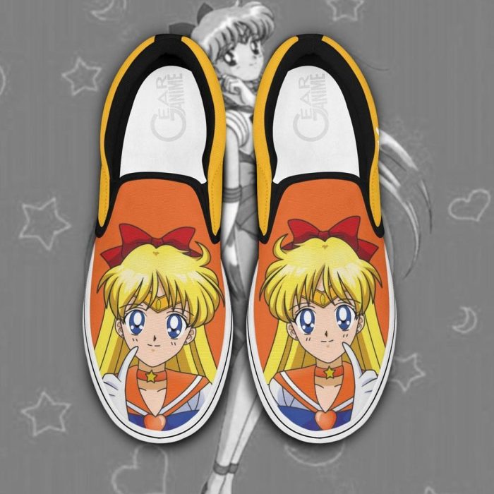 Sailor Venus Slip On Shoes Sailor Anime Custom Sneakers For Fans