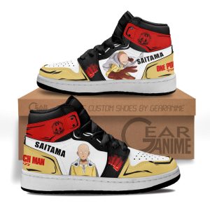 Saitama Kids Sneakers Custom Anime One Punch Man Kids Jordan 1 Shoes
