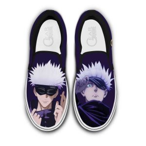 Satoru Gojo Slip On Shoes Custom Anime Jujutsu Kaisen Shoes