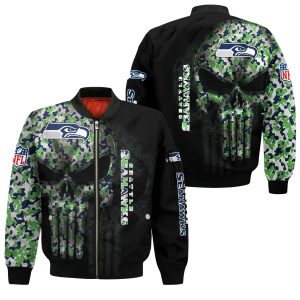 Seattle Seahawks Bomber Jacket 3D Personalized For Fans 12