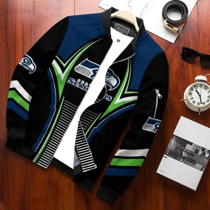 Seattle Seahawks Bomber Jacket 3D Personalized For Fans 157