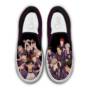 Shiratorizawa Slip On Shoes Custom Anime Haikyuu Shoes
