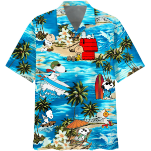 Snoopy Summer Time Hawaiian Shirt 260701 Beach Shirt Fashion Summer Fan Hot Design Figure Space