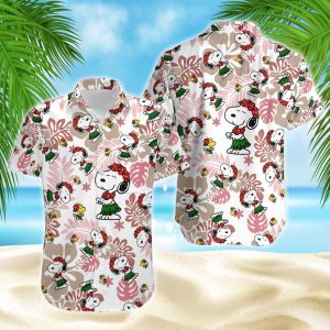 Snoopy Tropical Pattern Hawaiian Shirt - Hawaiian Shirt For Women Men - Hawaiian Shirt Custom HW037