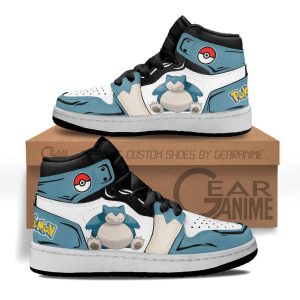 Snorlax Kids Sneakers Custom Anime Pokemon Kids Jordan 1 Shoes