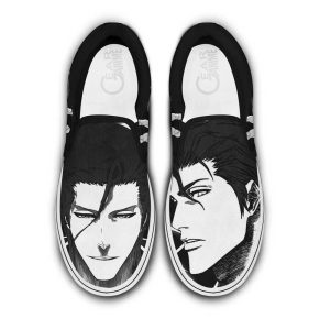 Sosuke Aizen Slip On Shoes Custom Anime Bleach Shoes