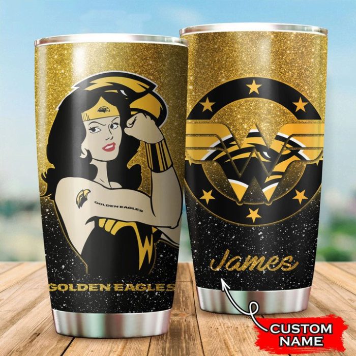 Southern Miss Golden Eagles Wonder Woman Custom Name Tumbler TB1761