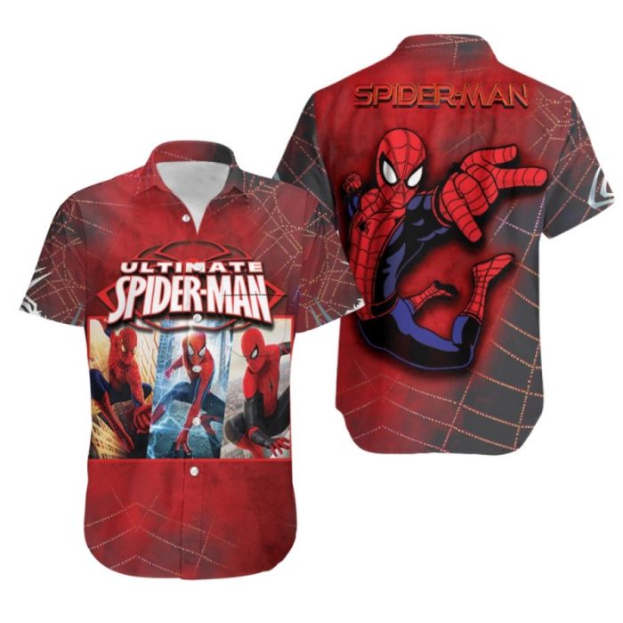 Spider Man Ultimate Final Time War Generations Special Movie Film Superheroes 3D Gift For Spider Man Fans Hawaiian Shirt