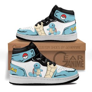 Squirtle Kids Sneakers Custom Anime Pokemon Kids Jordan 1 Shoes