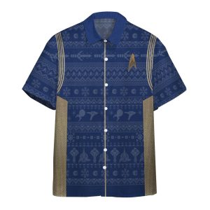 Star Trek Discovery 2017 Present Ugly Christmas Hawaiian Shirt - Hawaiian Shirts For Men Women - Custom Hawaiian Shirts