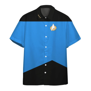 Star Trek The Next Generation Blue Uniform Hawaiian Shirt - Hawaiian Shirts For Men Women - Custom Hawaiian Shirts