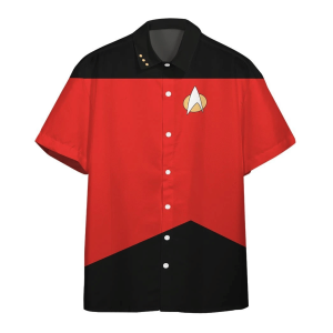 Star Trek The Next Generation Red Uniform Hawaiian Shirt - Hawaiian Shirts For Men Women - Custom Hawaiian Shirts