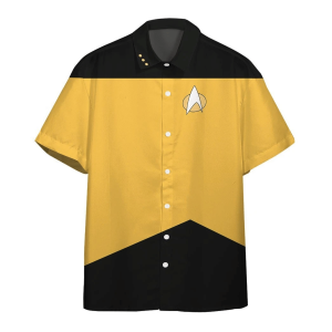 Star Trek The Next Generation Yellow Uniform Hawaiian Shirt - Hawaiian Shirts For Men Women - Custom Hawaiian Shirts