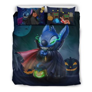 Stitch Halloween Bedding Set Duvet Cover Pillowcase