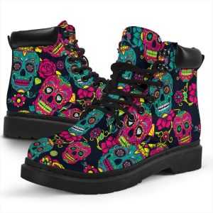 Sugar Skull Boots Shoes