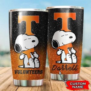 Tennessee Volunteers Snoopy Custom Name Tumbler TB1297