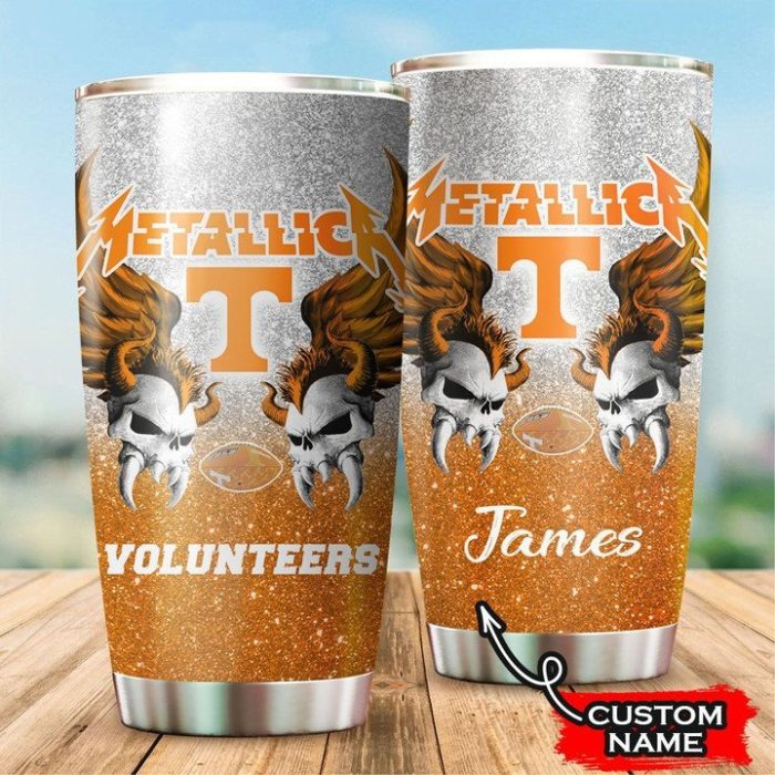 Tennessee Volunteers Tumbler Mtlc NCAA Custom Name TB2845