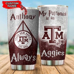 Texas A&M Aggies Tumbler Harry Potter NCAA Custom Name TB2706