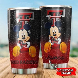 Texas Tech Red Raiders Mickey Custom Name Tumbler TB0218