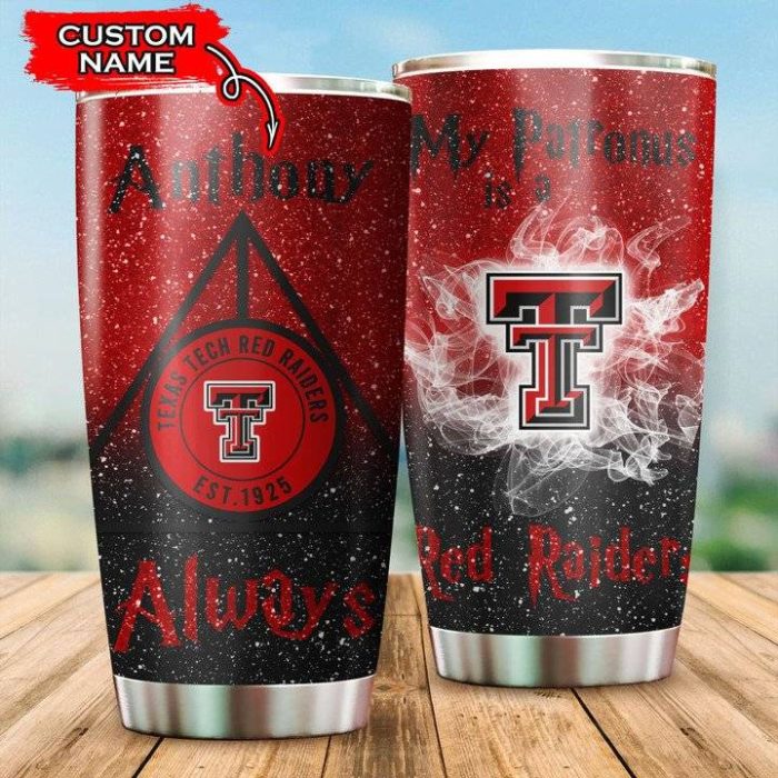 Texas Tech Red Raiders Tumbler Harry Potter NCAA Custom Name TB2809