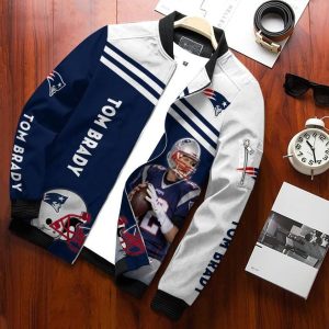 Tom Brady New England Patriots Bomber Jacket 3D Personalized For Fans 076