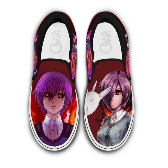 Touka Kirishima Slip On Shoes Custom Anime Tokyo Ghoul Shoes