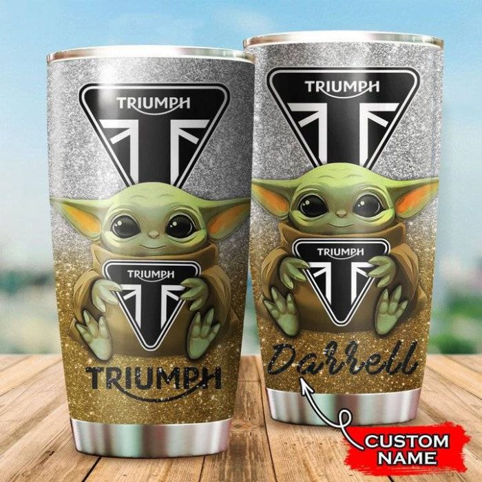 Triumph Baby Yoda Custom Name Tumbler TB0247