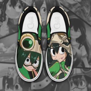 Tsuyu Asui Froppy Slip On Shoes MHA Custom Anime Shoes