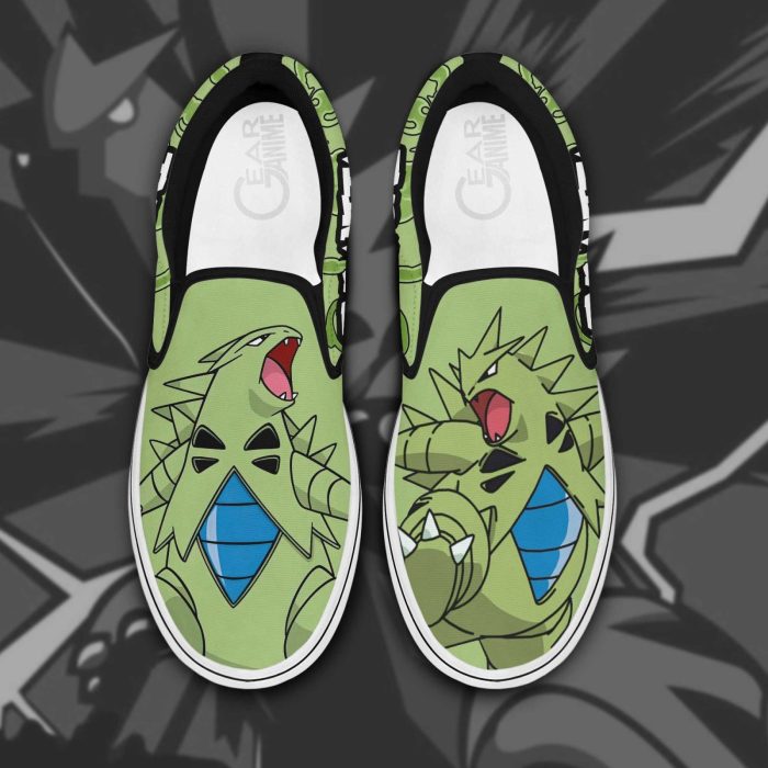 Tyranitar Slip On Shoes Pokemon Custom Anime Shoes