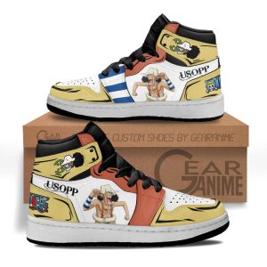 Usopp Kids Sneakers Custom Anime One Piece Kids Jordan 1 Shoes